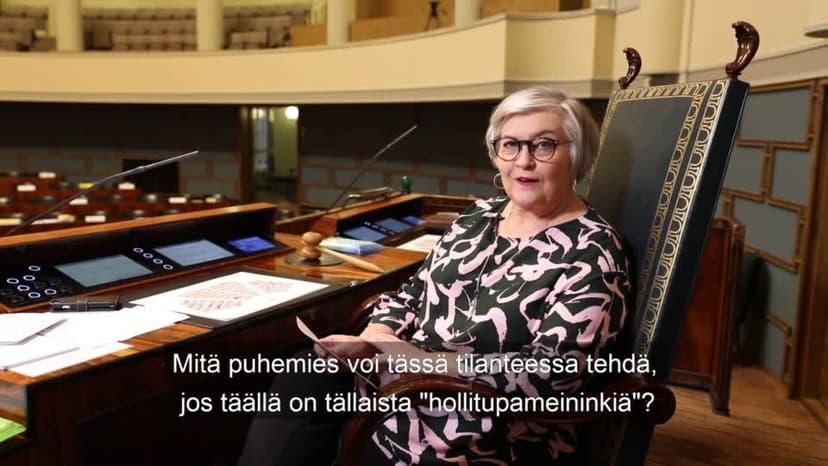 Puhemies äänessä: Terävät välihuudot kuuluvat värikkääseen keskusteluun, jatkuva mölinä ei